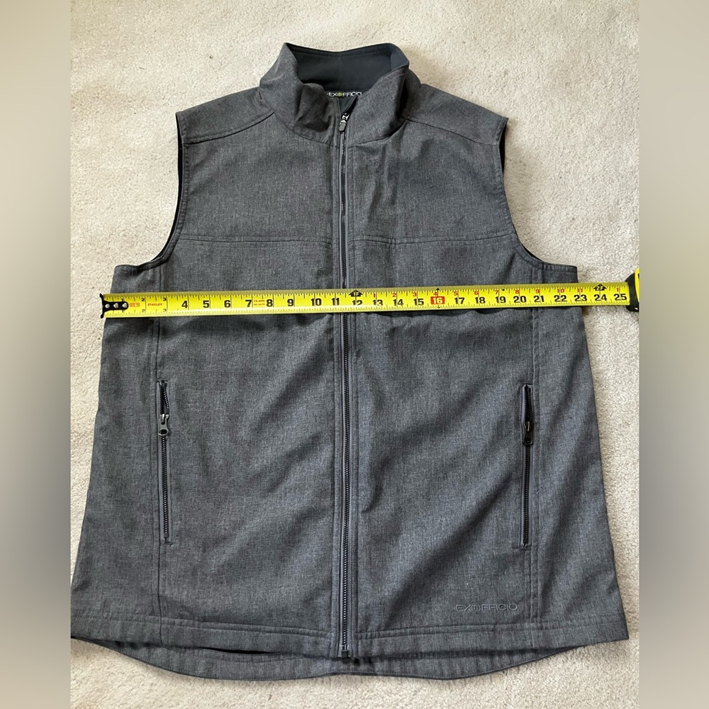 Exofficio Men's Mackenzie Vest Large Grey Heather Previously Worn